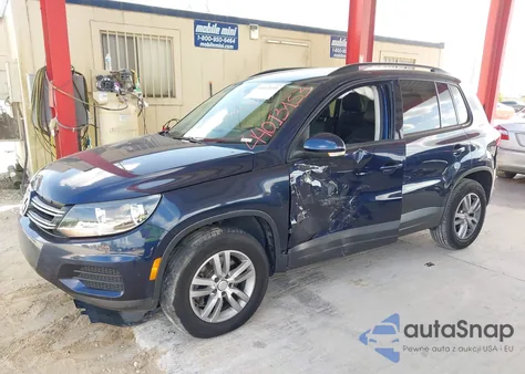2016 Volkswagen Tiguan S z USA, uszkodzony, nr VIN WVGAV7AX9GW555218